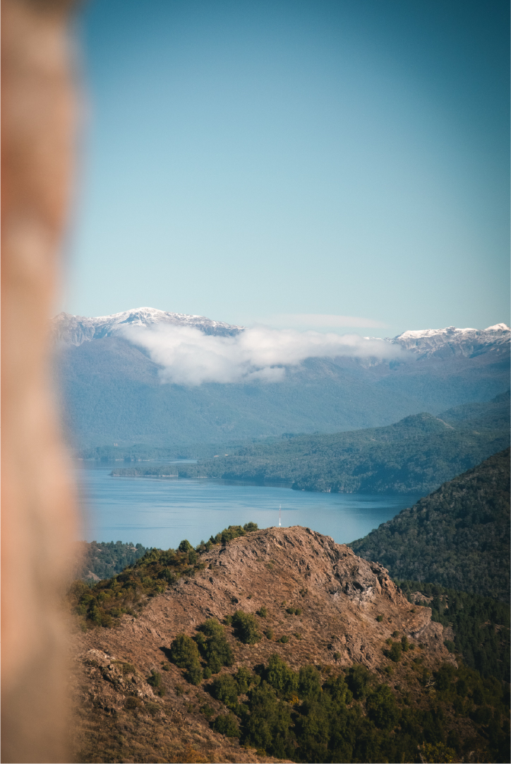 Vista abierta a la montaña desde la suite cuádruple